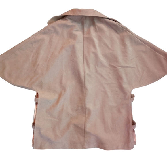 MINT Designer 60’s Marjorie Seattle Faux-Suede Camel Colored Cape Jacket Beige - Picture 10 of 10